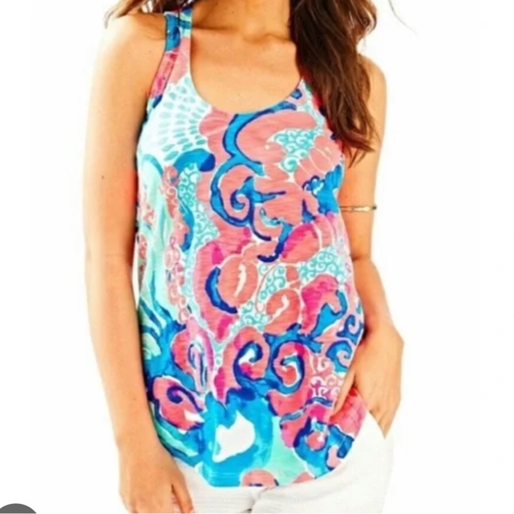 Lilly coral tank top
